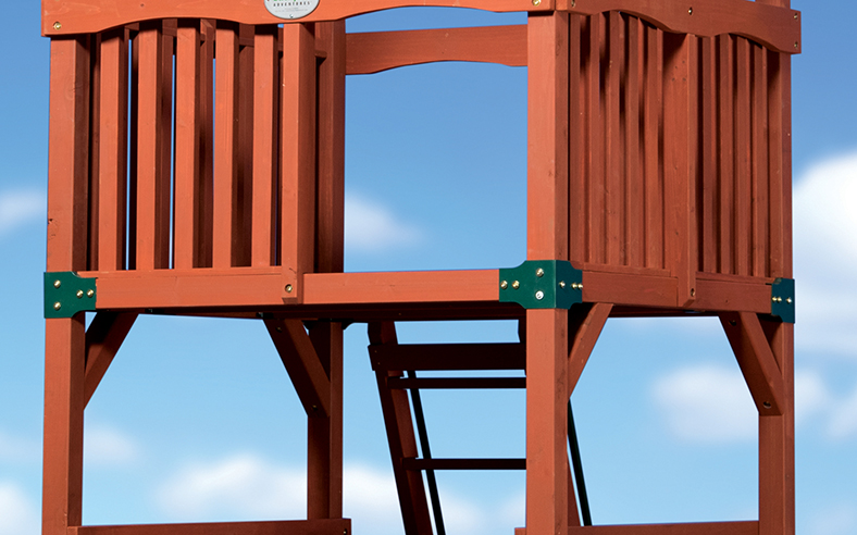 Metal Powder-Coated Compression Clamps for Treehouse Swing Sets